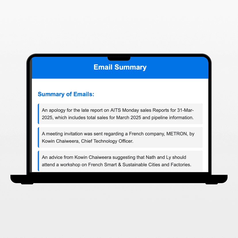 Key Features of AI Email Summary