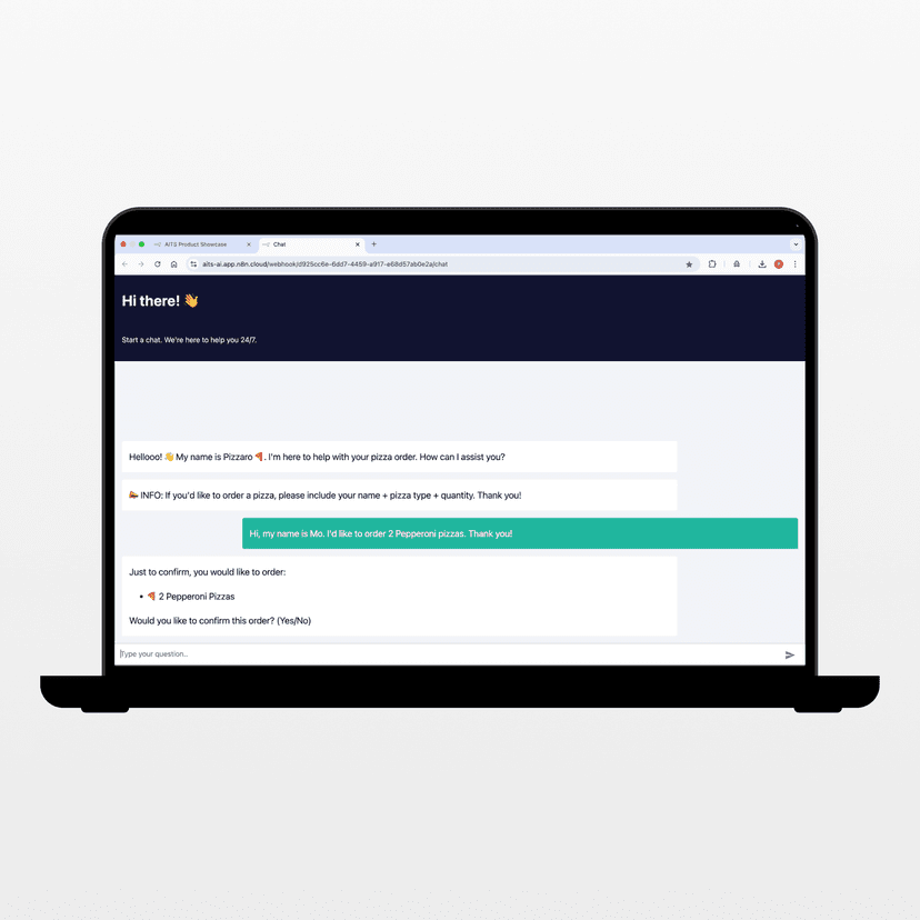 Key Features of AI Pizza Ordering